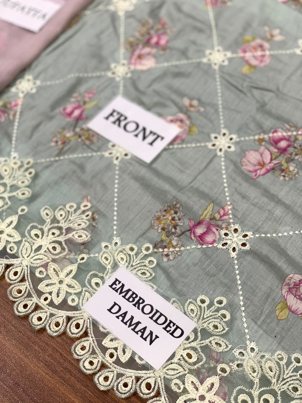 IZNIK - Embroidered Lawn 3- Piece Unstitched