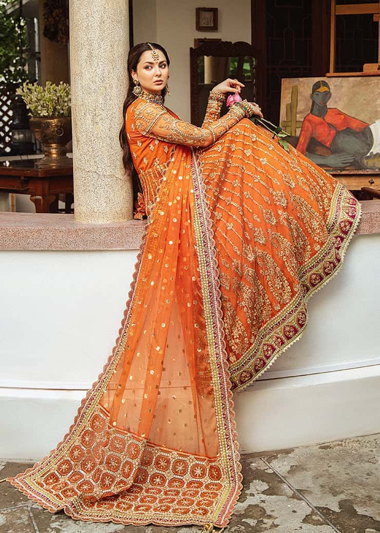 Afrozeh- Maxi With Duppatta & Trouser