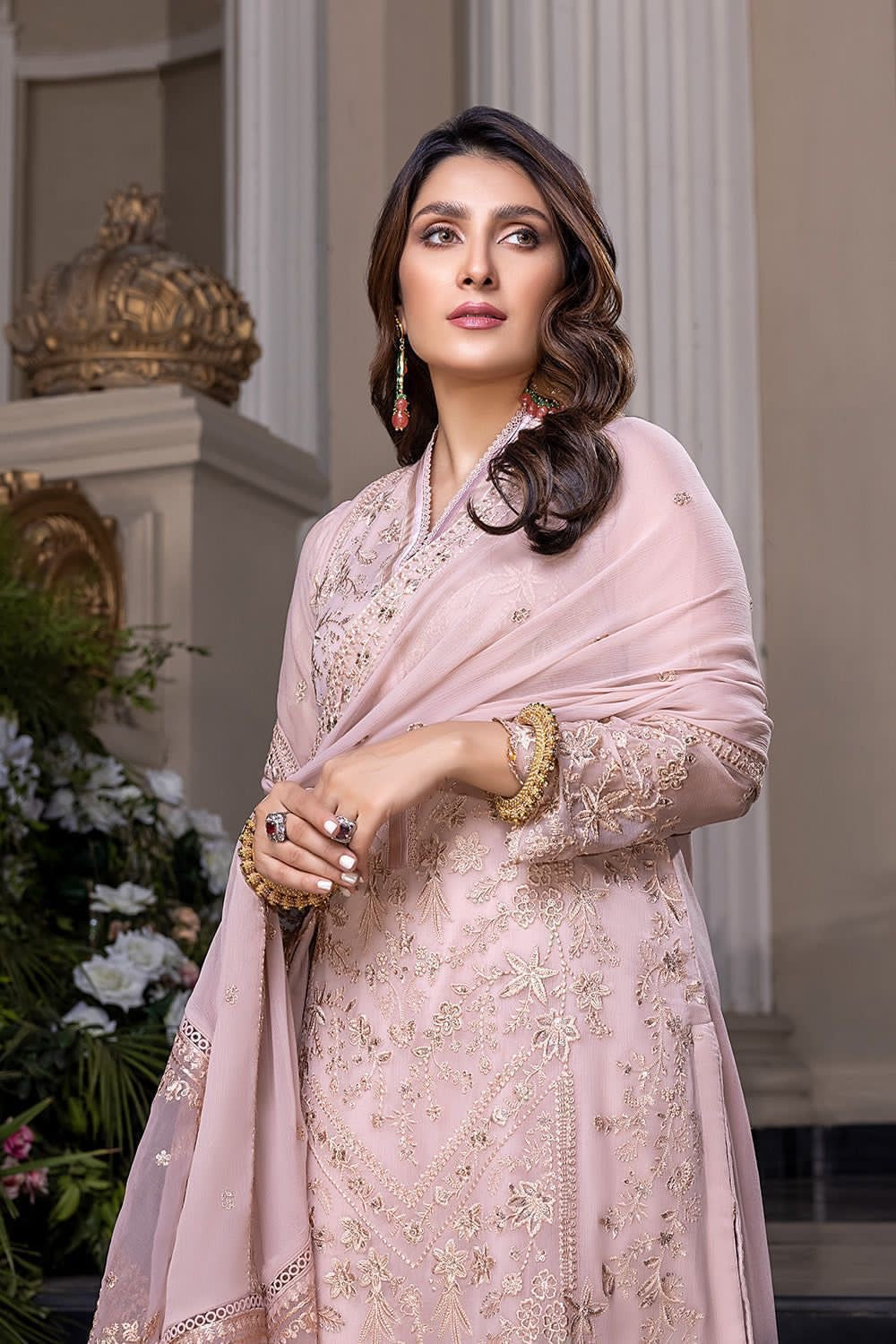 Azure - Embroidered Chiffon 3 Piece Unstitched
