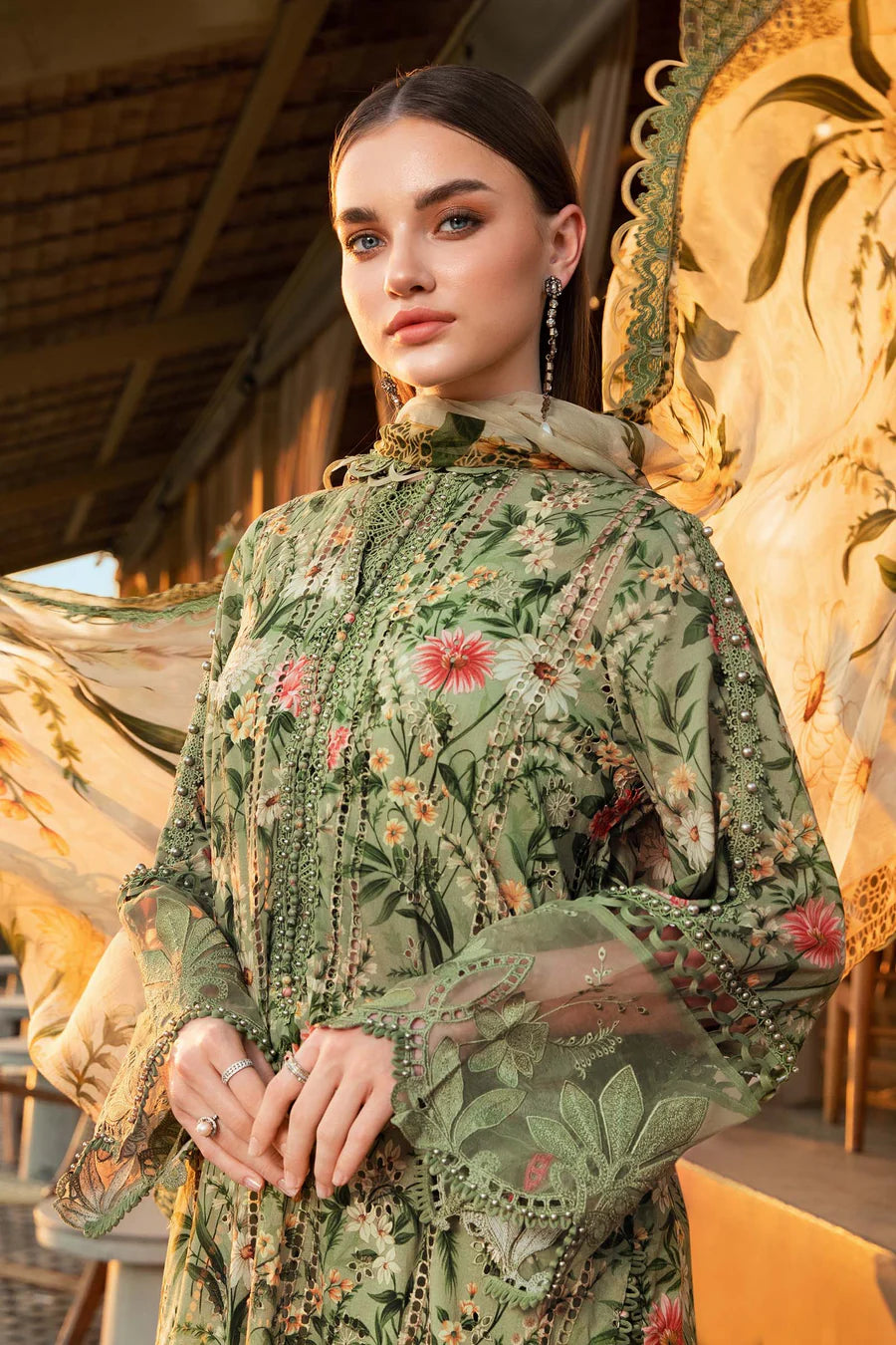 MARIA B. - 3 Piece Unstitched Embroidered Lawn Suit