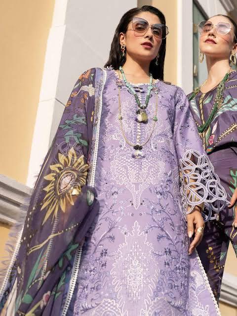 MUSHQ LAWN COLLECTION - 3 Piece fully heavy alternet embroidered - Unstitched