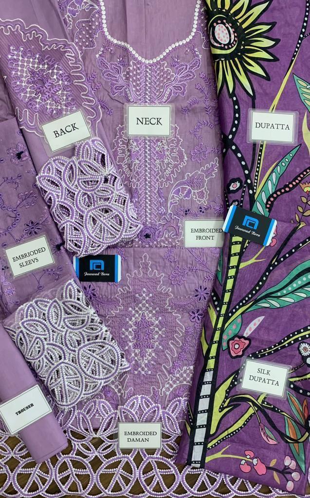 MUSHQ LAWN COLLECTION - 3 Piece fully heavy alternet embroidered - Unstitched