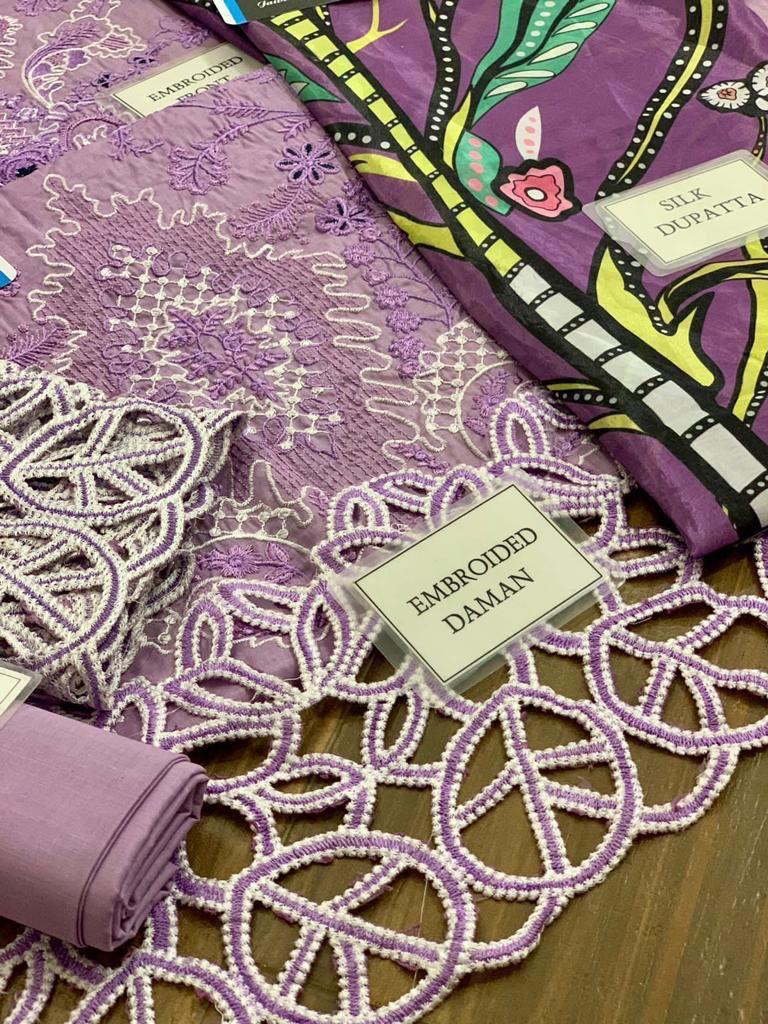 MUSHQ LAWN COLLECTION - 3 Piece fully heavy alternet embroidered - Unstitched