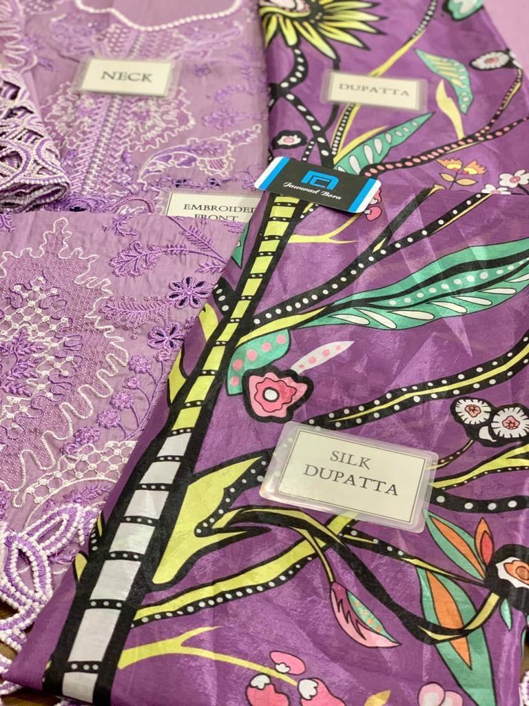 MUSHQ LAWN COLLECTION - 3 Piece fully heavy alternet embroidered - Unstitched