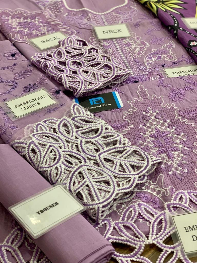 MUSHQ LAWN COLLECTION - 3 Piece fully heavy alternet embroidered - Unstitched