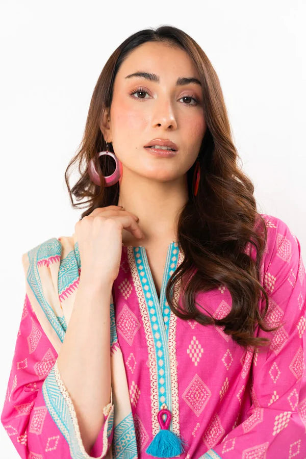 Al-Karam- 3 Piece Printed Lawn Unstitched