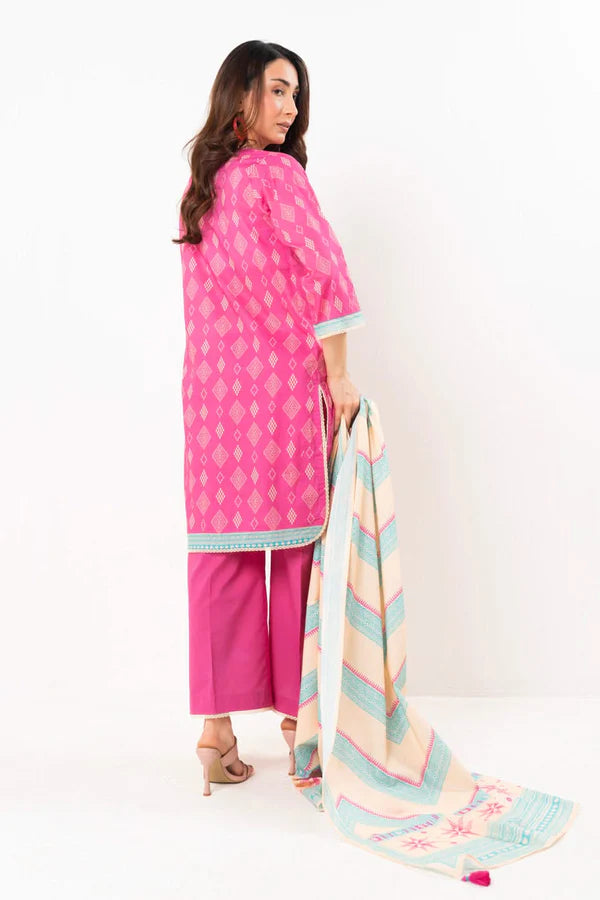 Al-Karam- 3 Piece Printed Lawn Unstitched