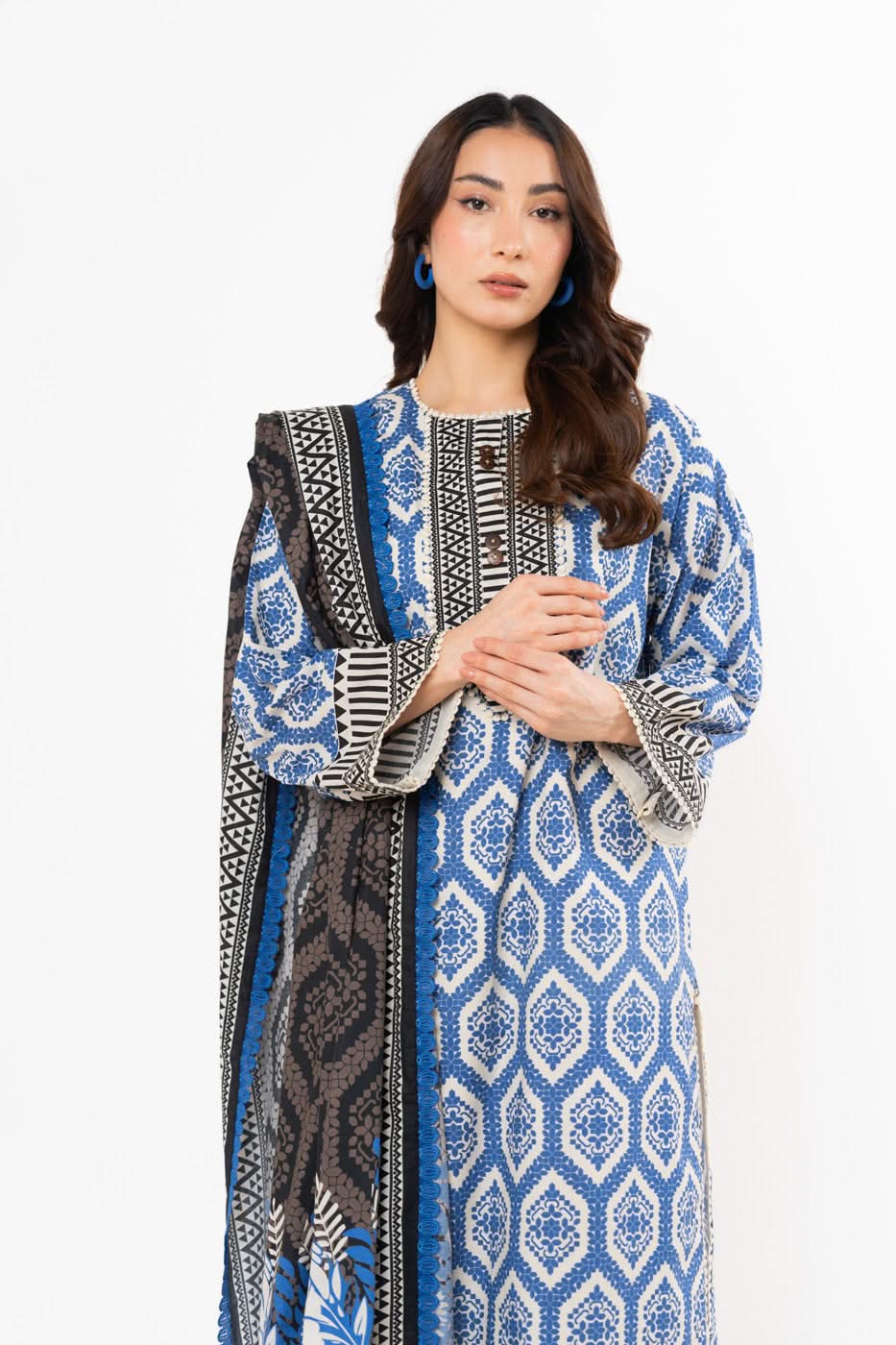 AlKaram- 3 Piece Printed Lawn Unstitched