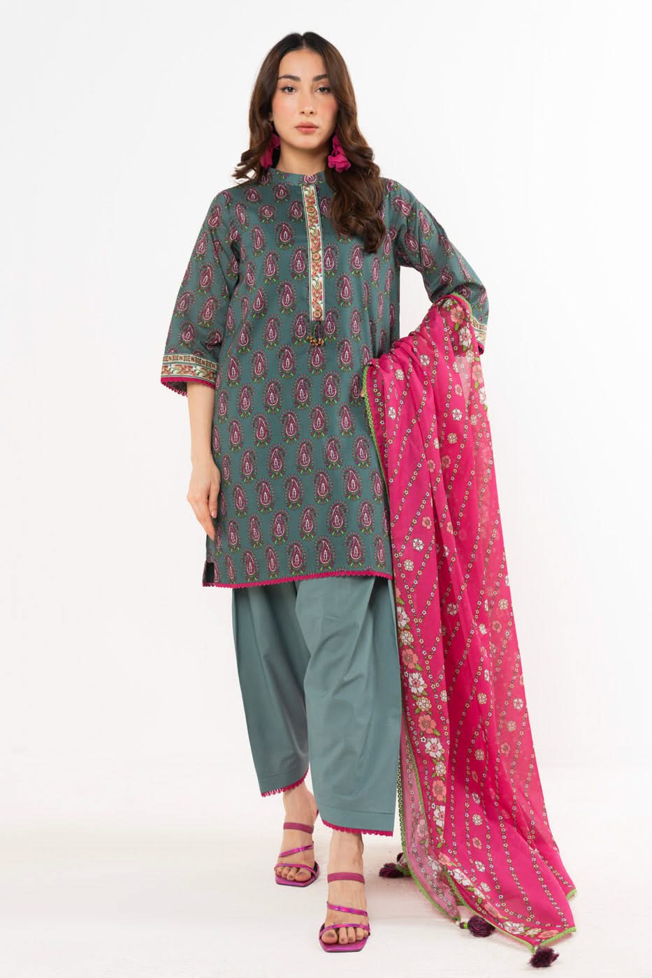 AlKaram- 3 Piece Printed Lawn Unstitched