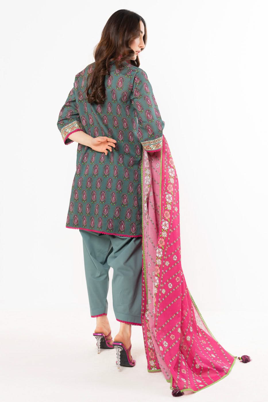 AlKaram- 3 Piece Printed Lawn Unstitched