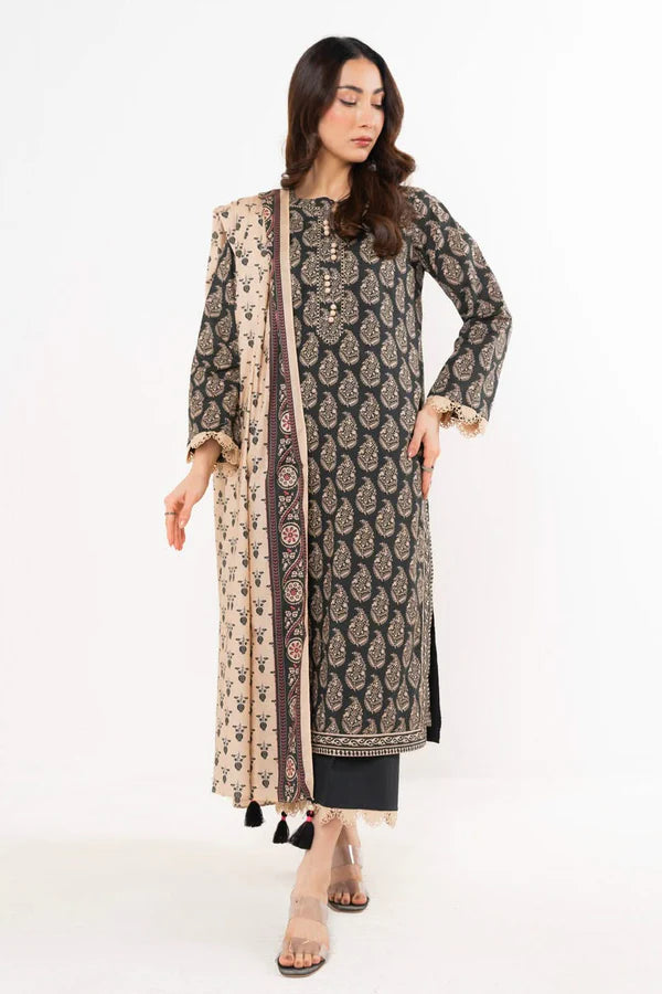 AlKaram- 3 Piece Printed Lawn Unstitched