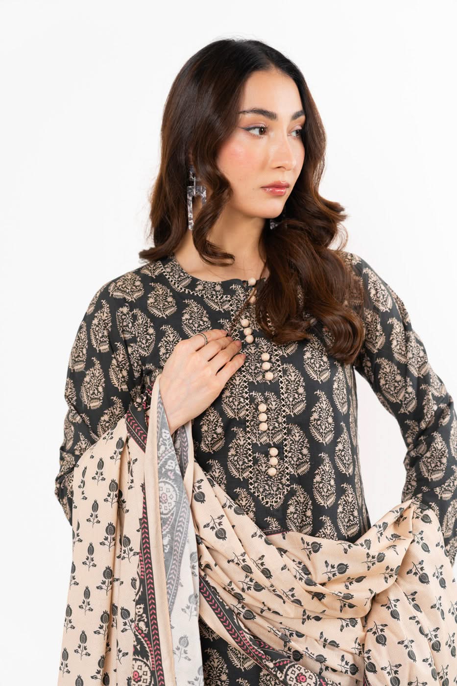 AlKaram- 3 Piece Printed Lawn Unstitched