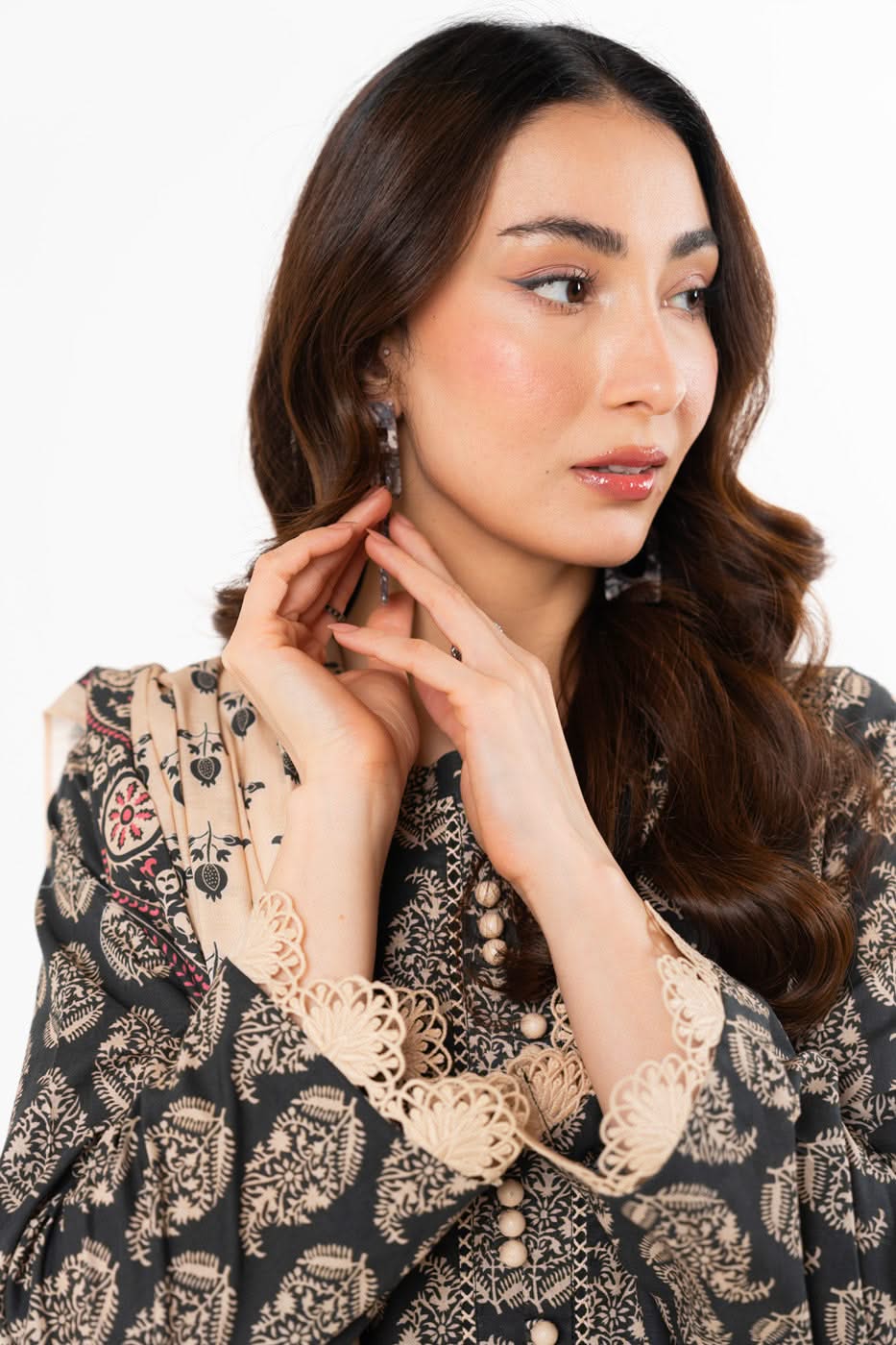 AlKaram- 3 Piece Printed Lawn Unstitched