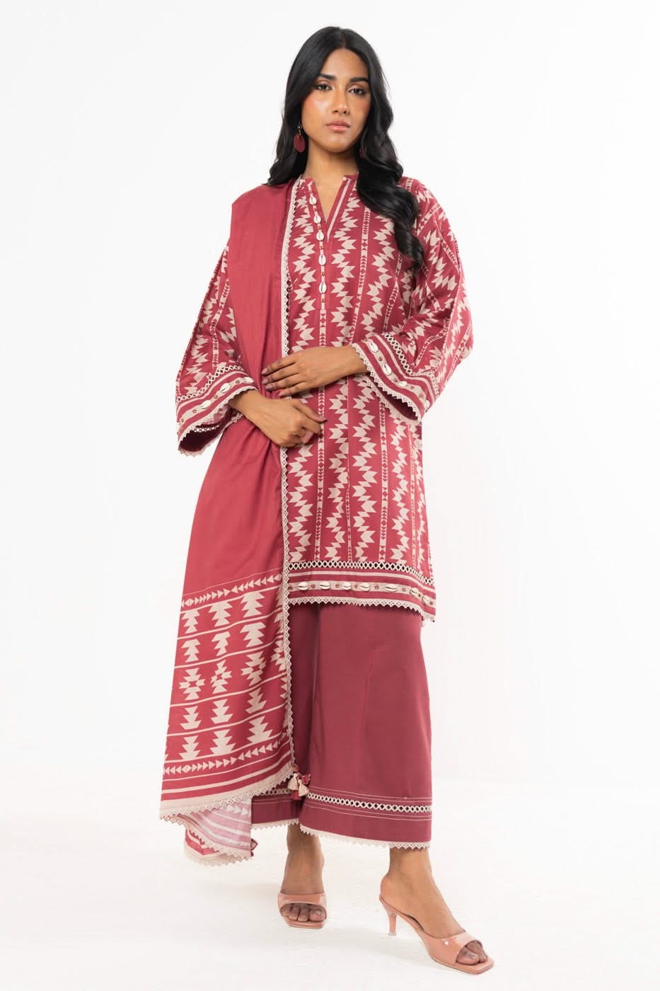 AlKaram- 3 Piece Printed Lawn Unstitched