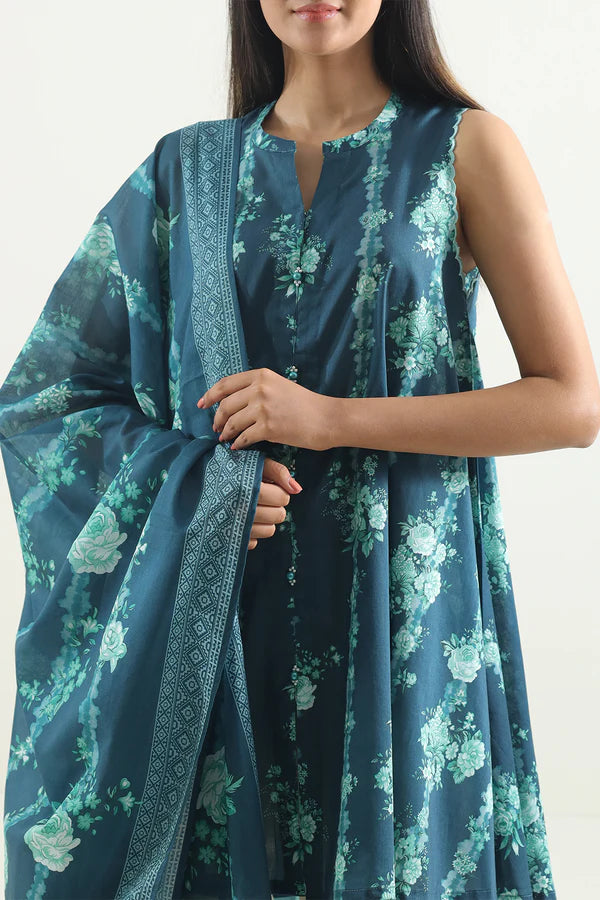 SAYA - Unstitched Printed Lawn 3 Piece