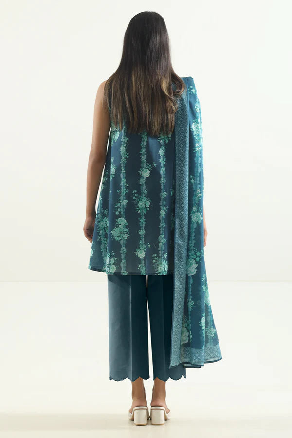 SAYA - Unstitched Printed Lawn 3 Piece