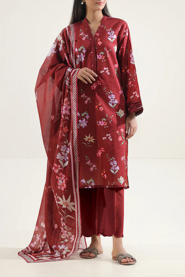 SAYA -  Unstitched Printed Lawn 3 Piece