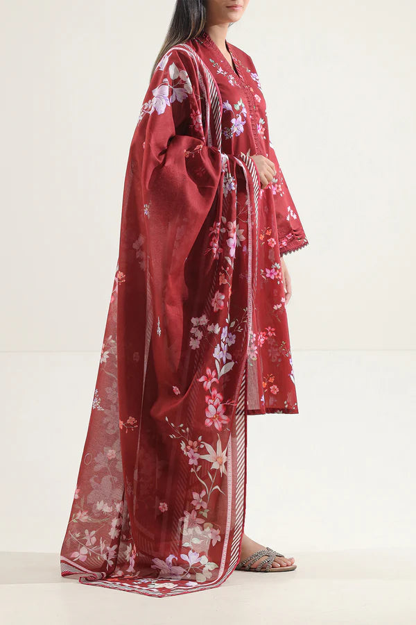 SAYA -  Unstitched Printed Lawn 3 Piece
