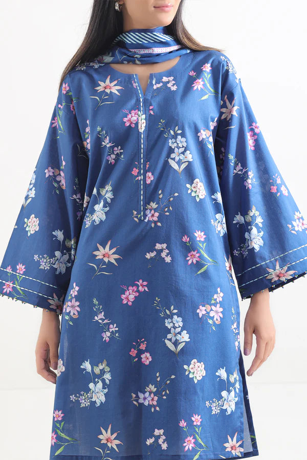 SAYA - Unstitched Printed Lawn 3 Piece