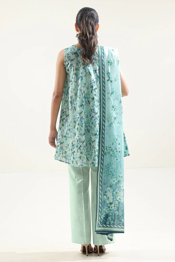 SAYA - Unstitched Printed Lawn 3 Piece