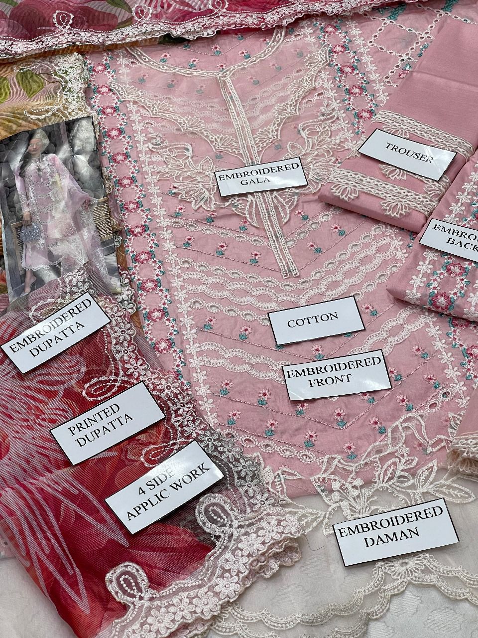 CRIMSON-  Luxury Embroidered Lawn 3PC Unstitched