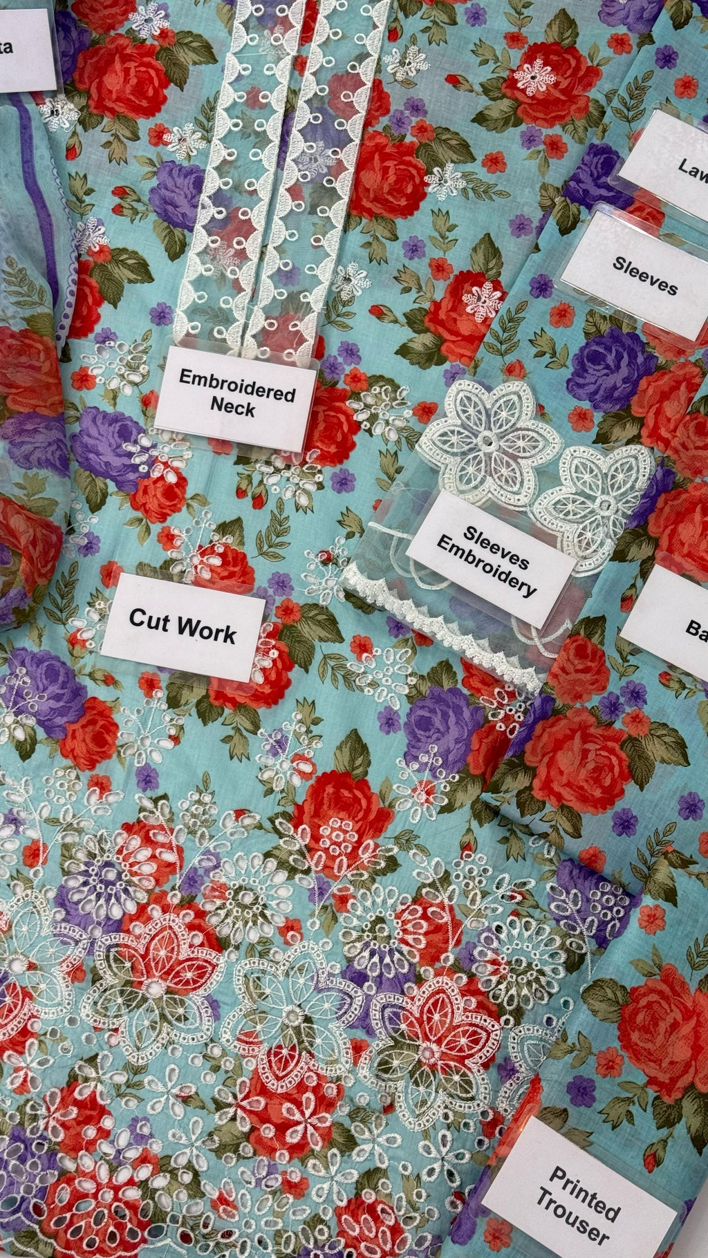 Baroque -  Embroidered Lawn 3 piece Unstitched