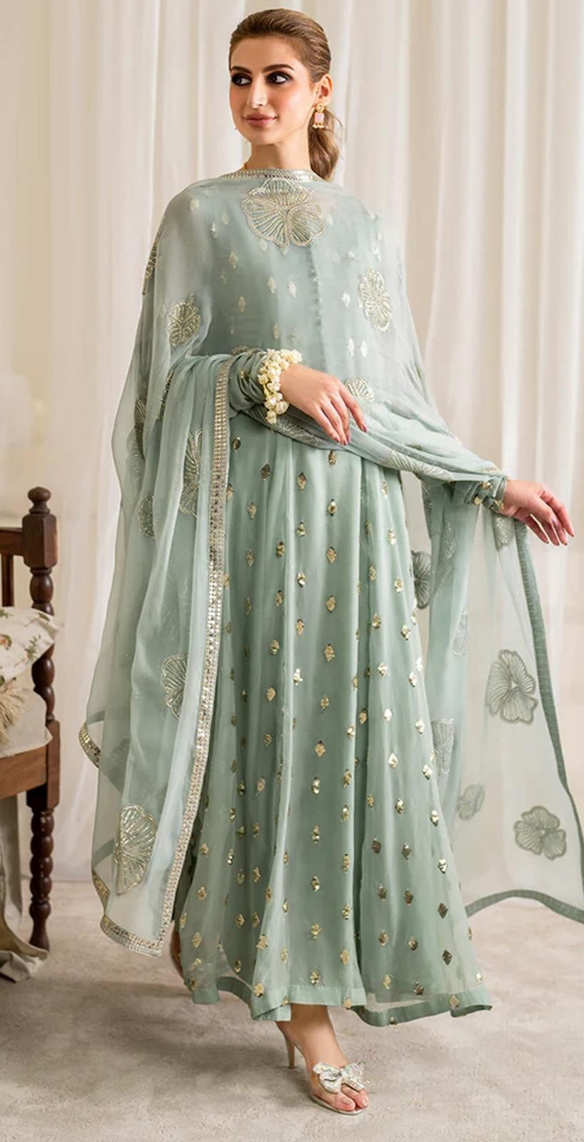 IZNIK - Embroidered Chiffon 3- Piece Unstitched