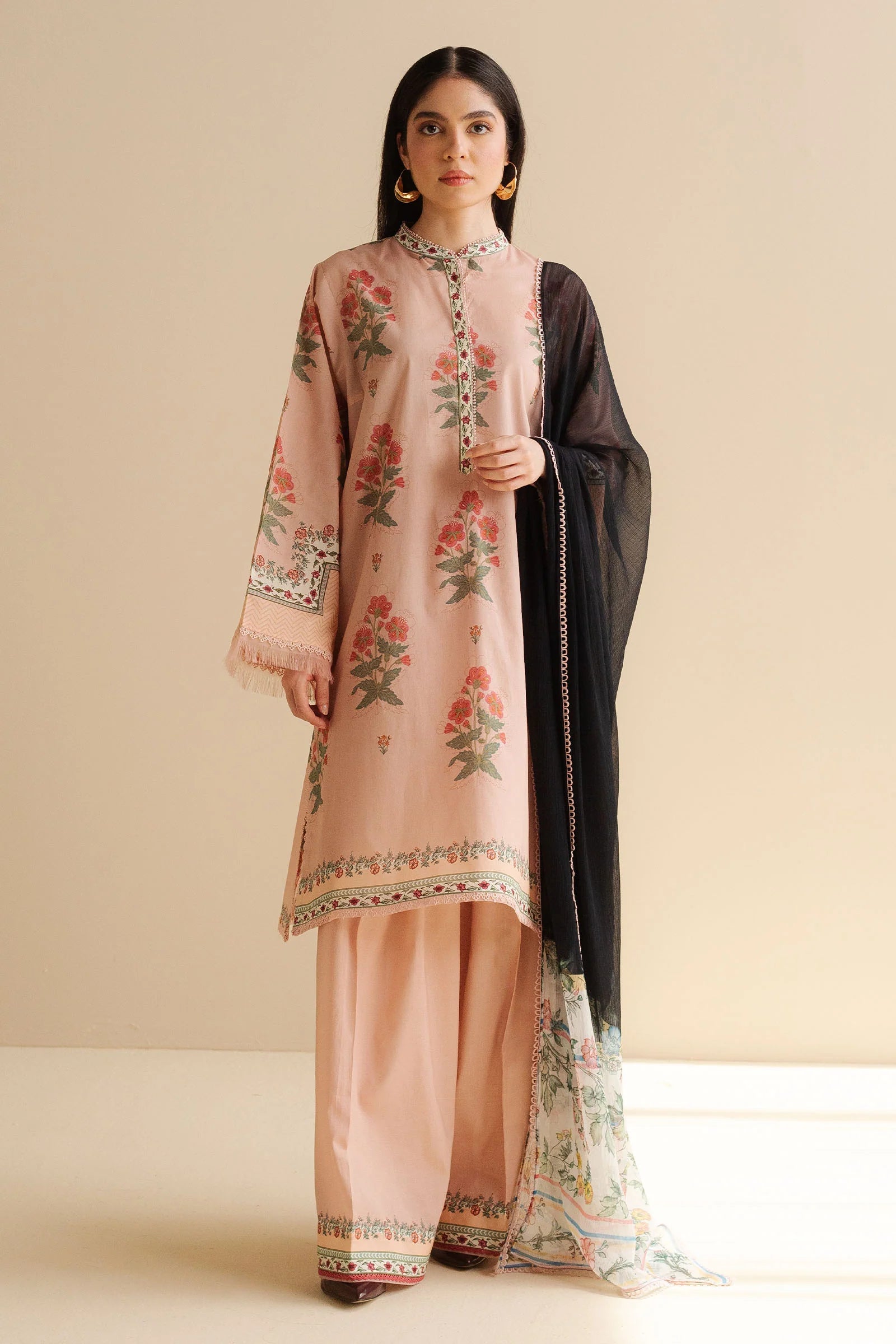 COCO BY ZARA SHAHJAHAN - 3PC UNSTITCHED - PRIINTED LAWN