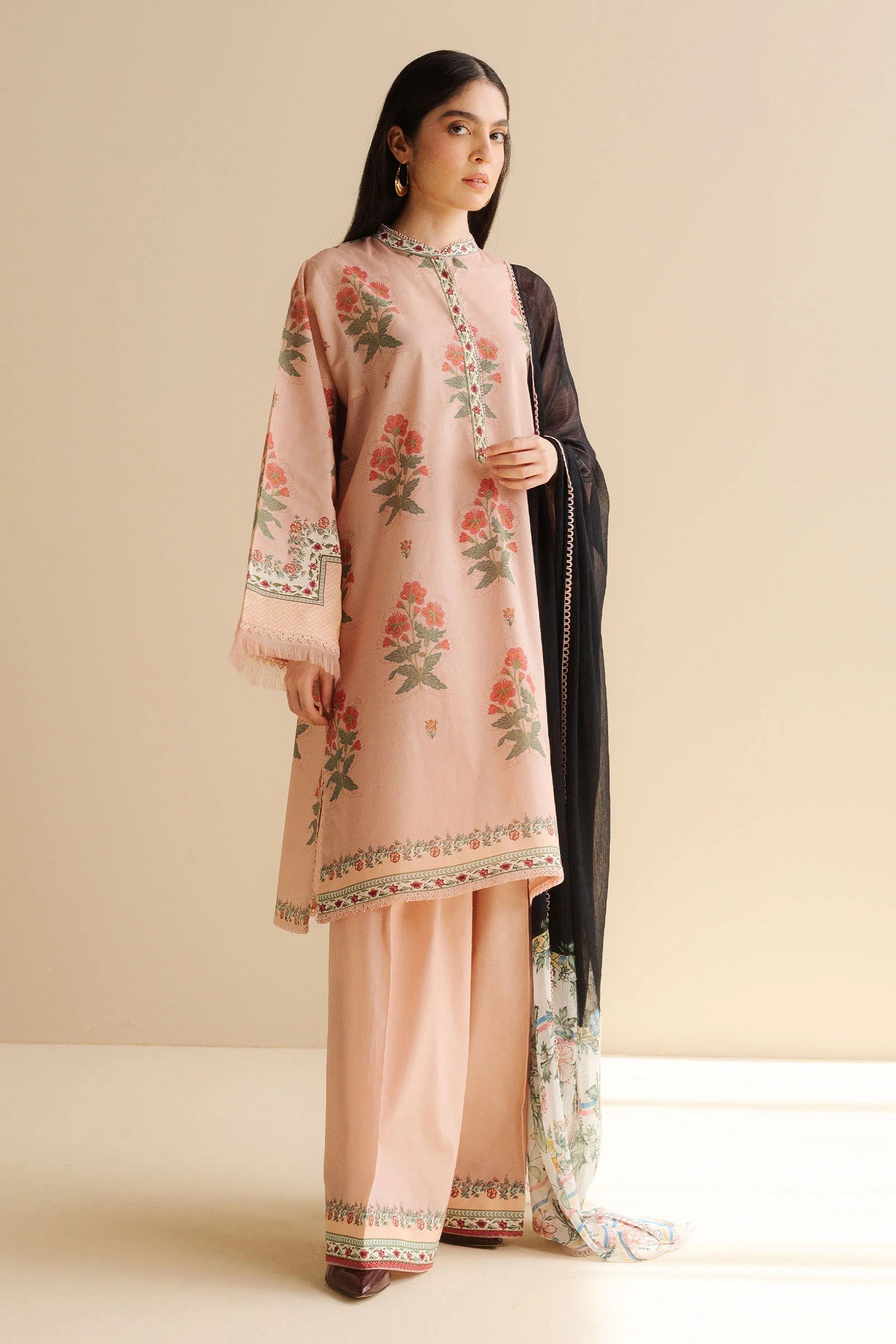 COCO BY ZARA SHAHJAHAN - 3PC UNSTITCHED - PRIINTED LAWN