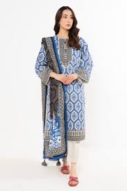 AlKaram- 3 Piece Printed Lawn Unstitched
