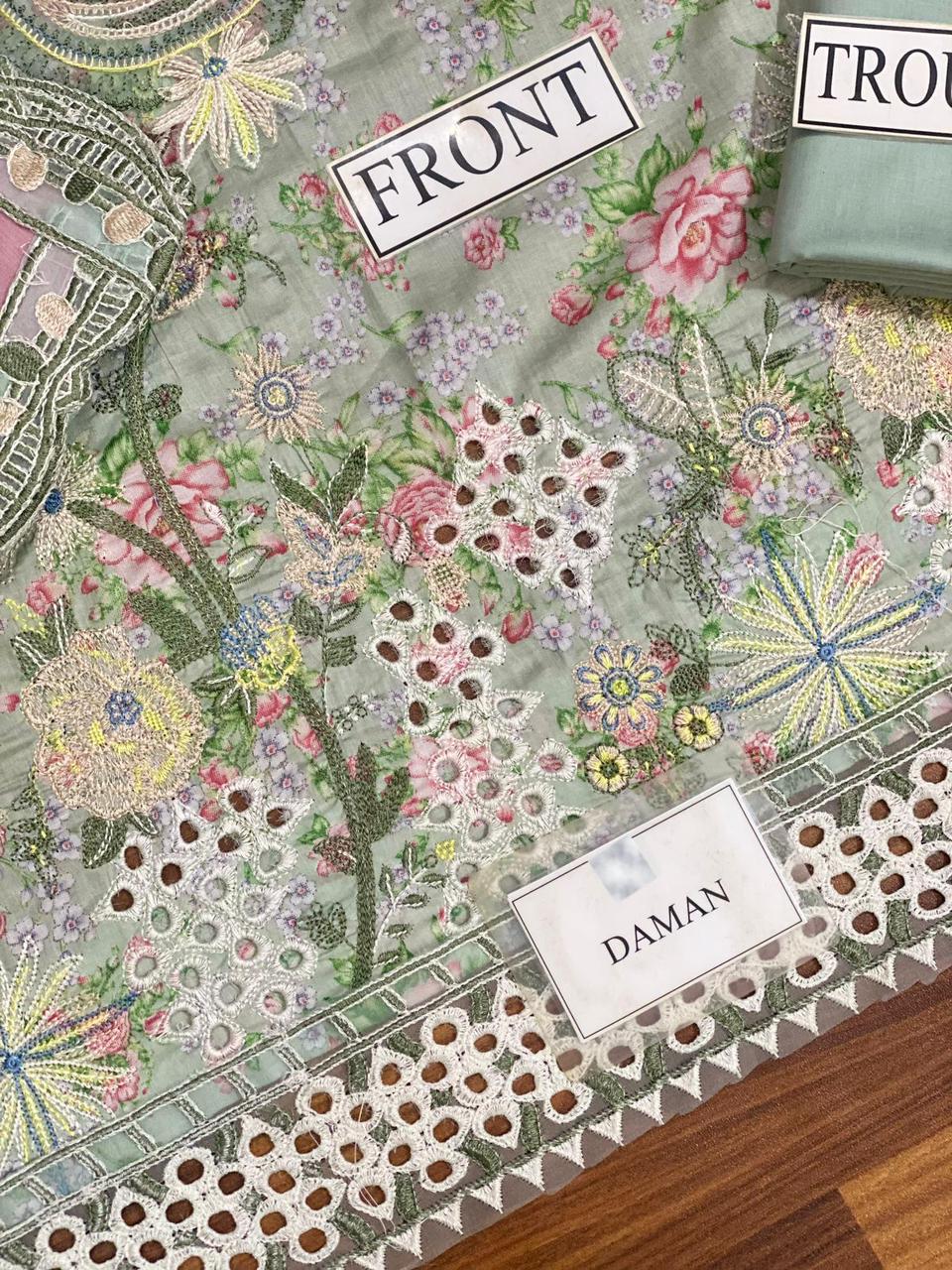 IZNIK - Embroidered Lawn 3- Piece Unstitched