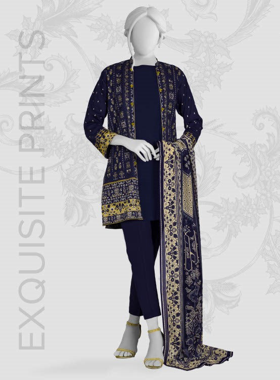 Panjnad By J. | Lawn Printed 3 Piece Unstitched Suit