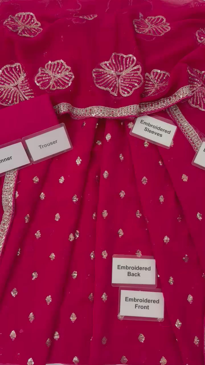 IZNIK - Embroidered Chiffon 3- Piece Unstitched