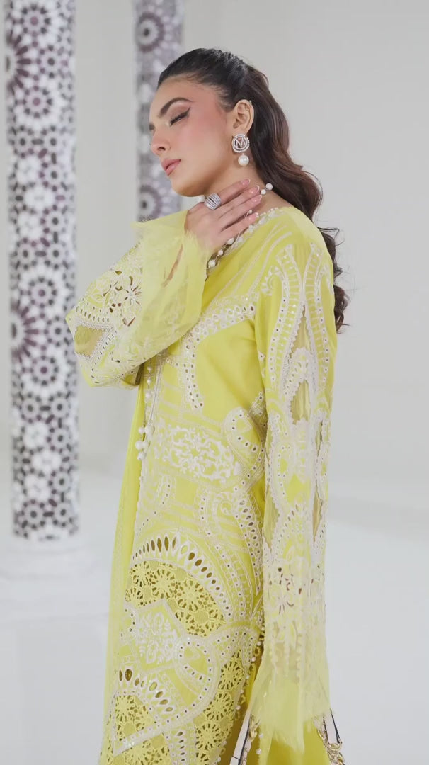 MARIA B. - 3 Piece Unstitched Embroidered Lawn Suit