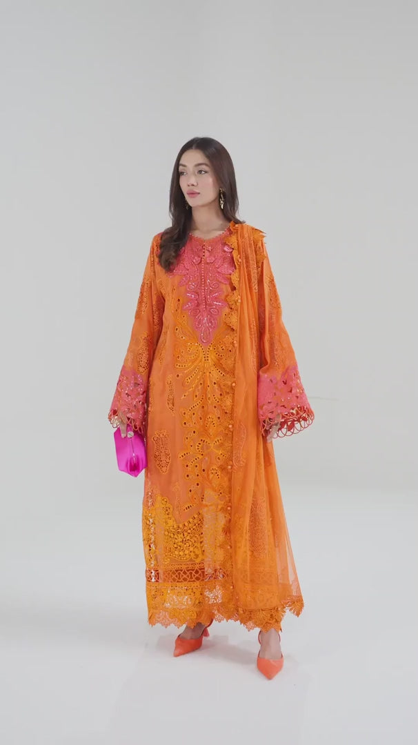 MARIA B. - 3 Piece Unstitched Embroidered Paper Cotton Suit