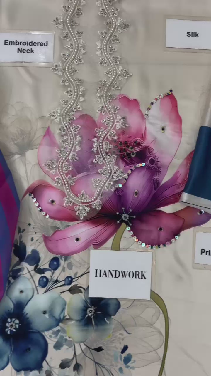 Lulusar - Embroidered Silk 3- Piece Unstitched