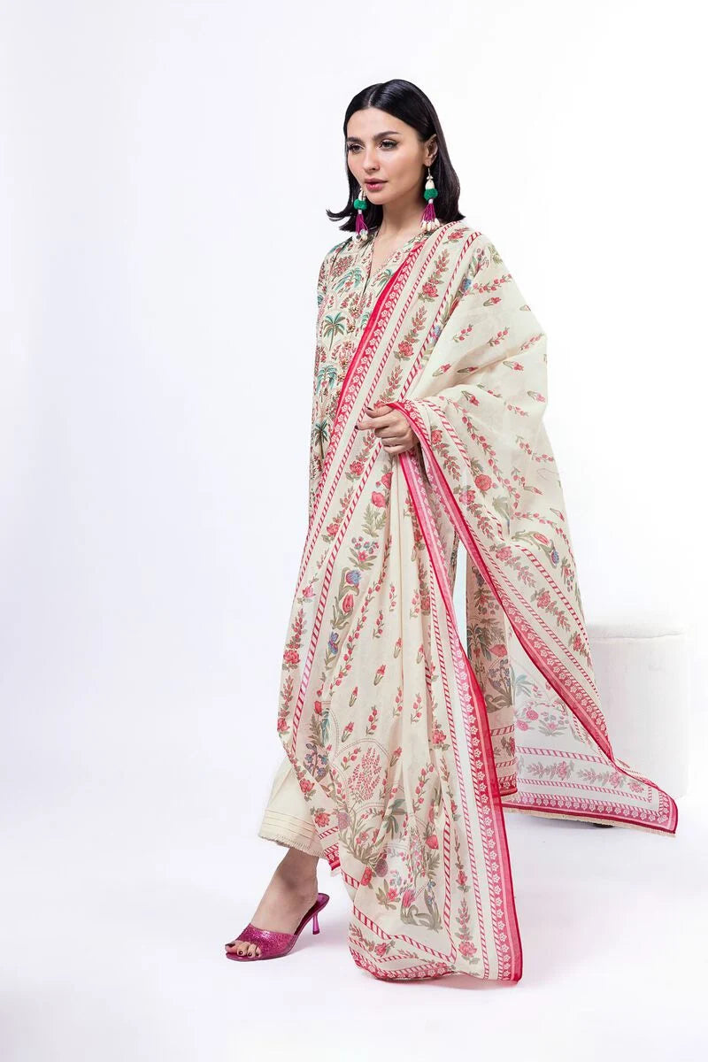 Khaadi - Unstitched 3 Piece Printed Lawn