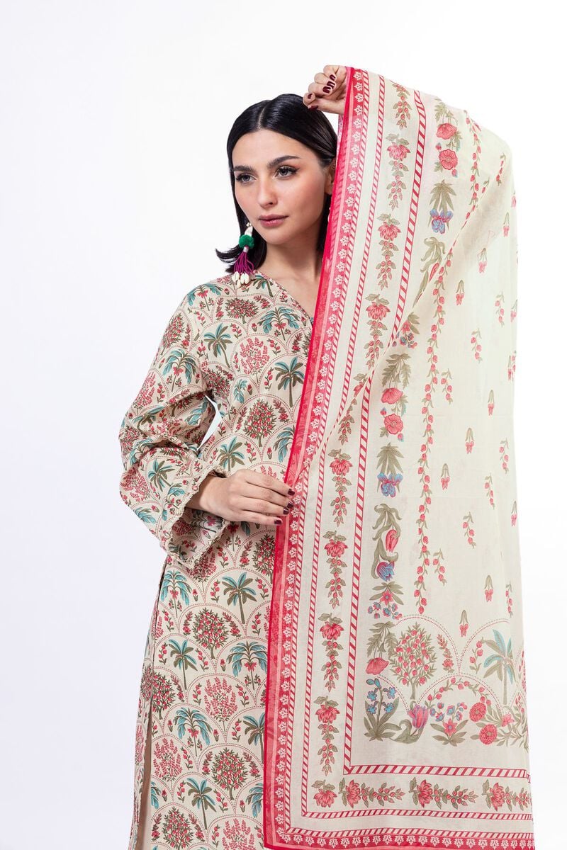 Khaadi - Unstitched 3 Piece Printed Lawn