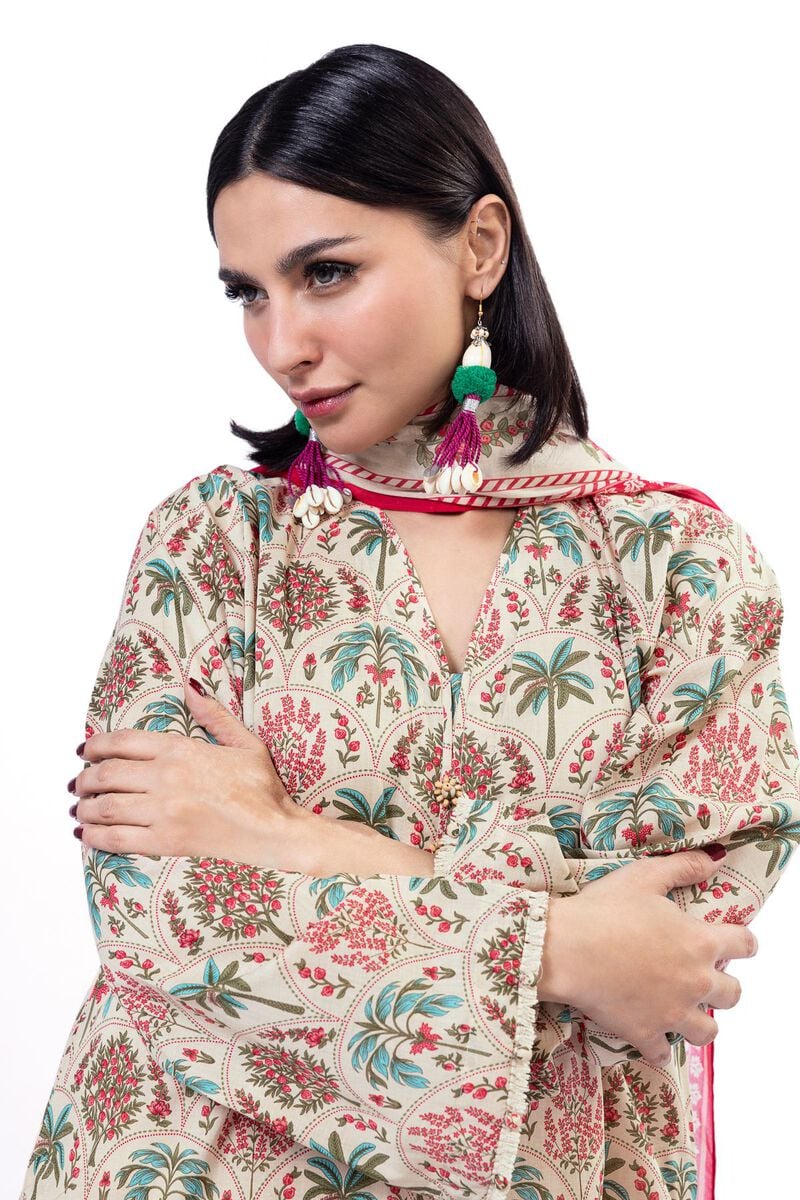 Khaadi - Unstitched 3 Piece Printed Lawn