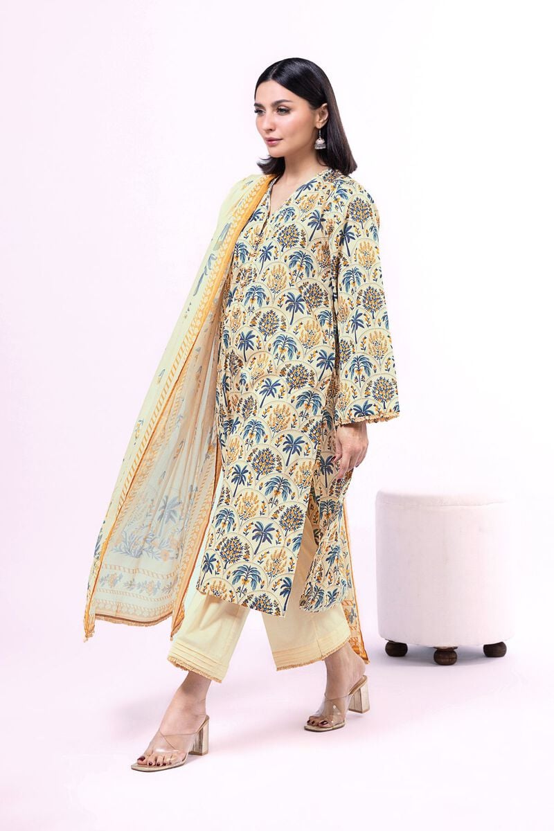 Khaadi - Unstitched 3 Piece Printed Lawn