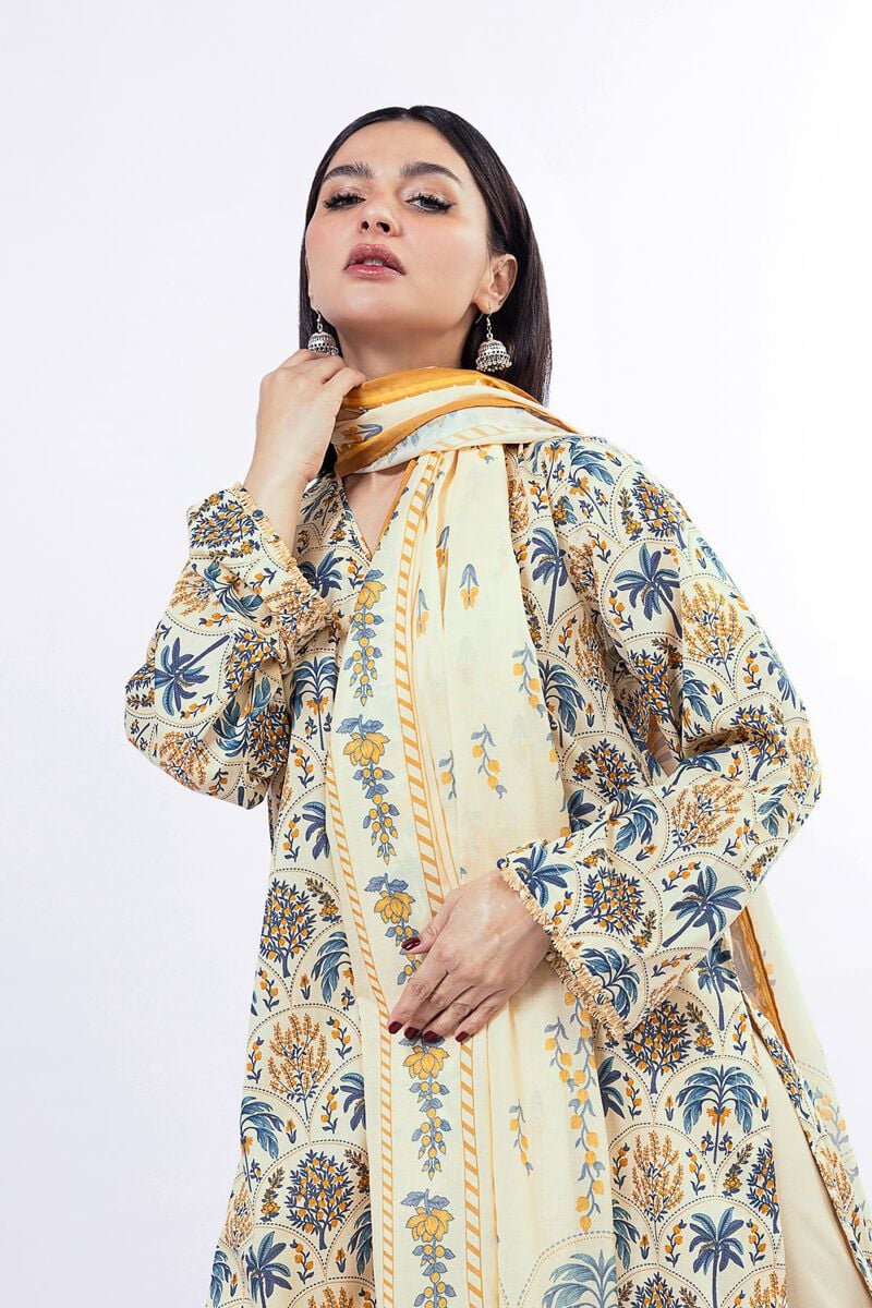 Khaadi - Unstitched 3 Piece Printed Lawn