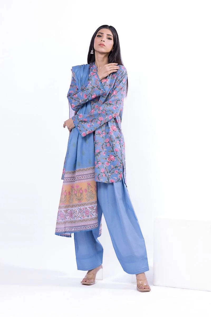 Khaadi - Unstitched 3 Piece Printed Lawn