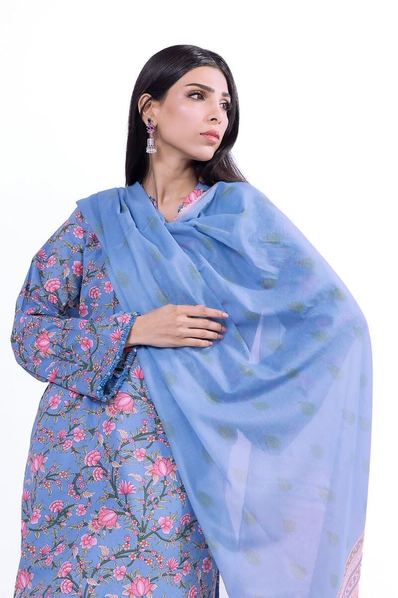 Khaadi - Unstitched 3 Piece Printed Lawn