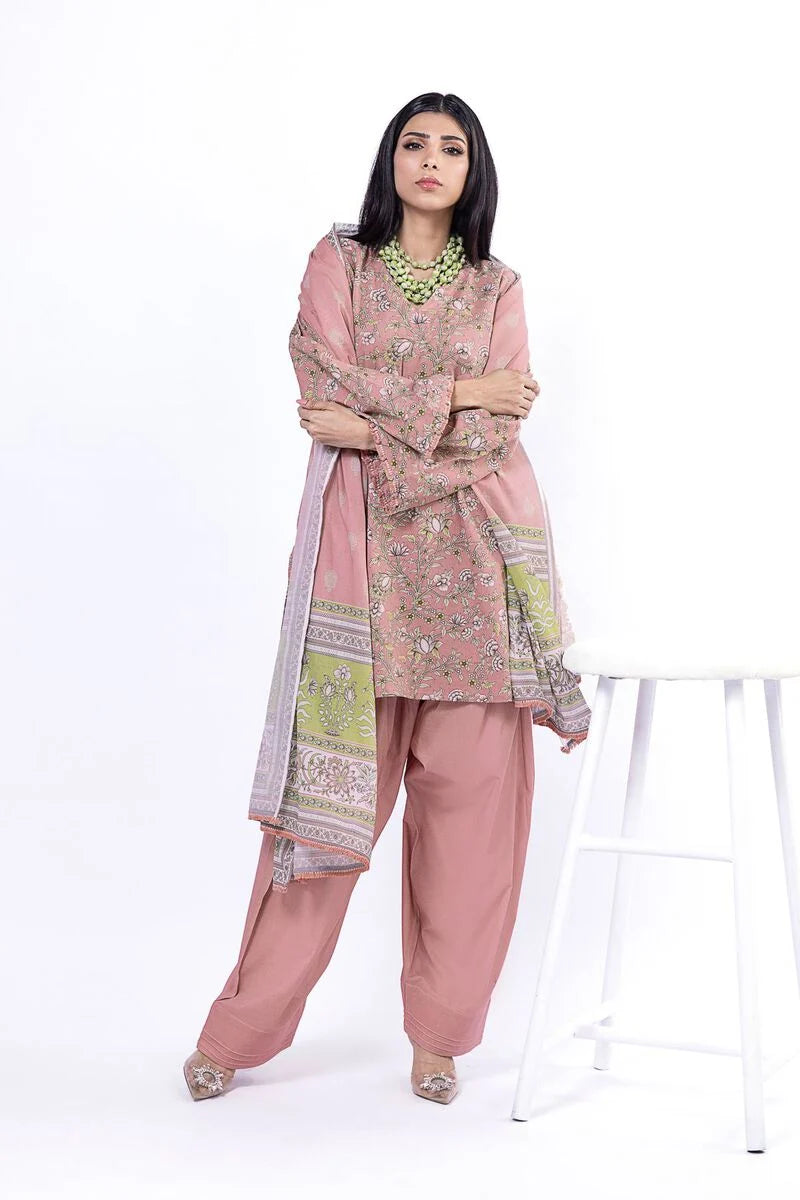 Khaadi - Unstitched 3 Piece Printed Lawn