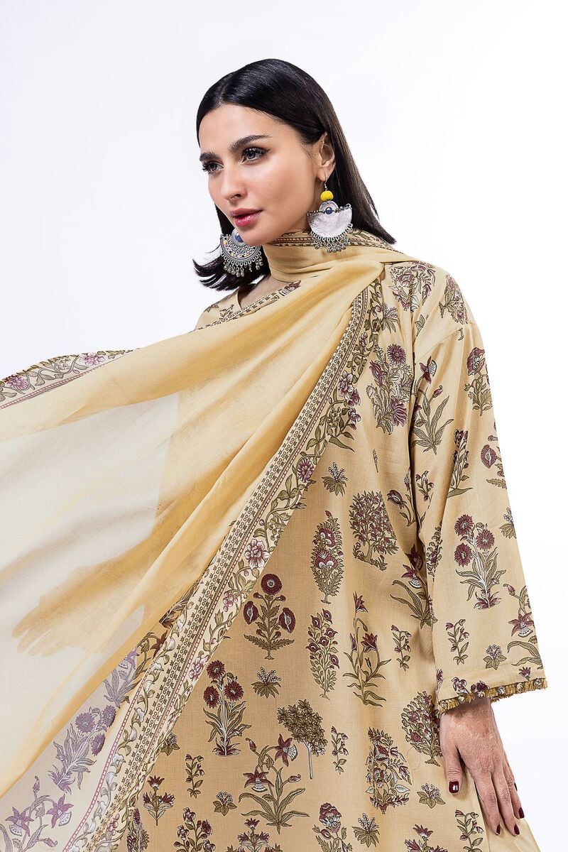 Khaadi - Unstitched 3 Piece Printed Lawn