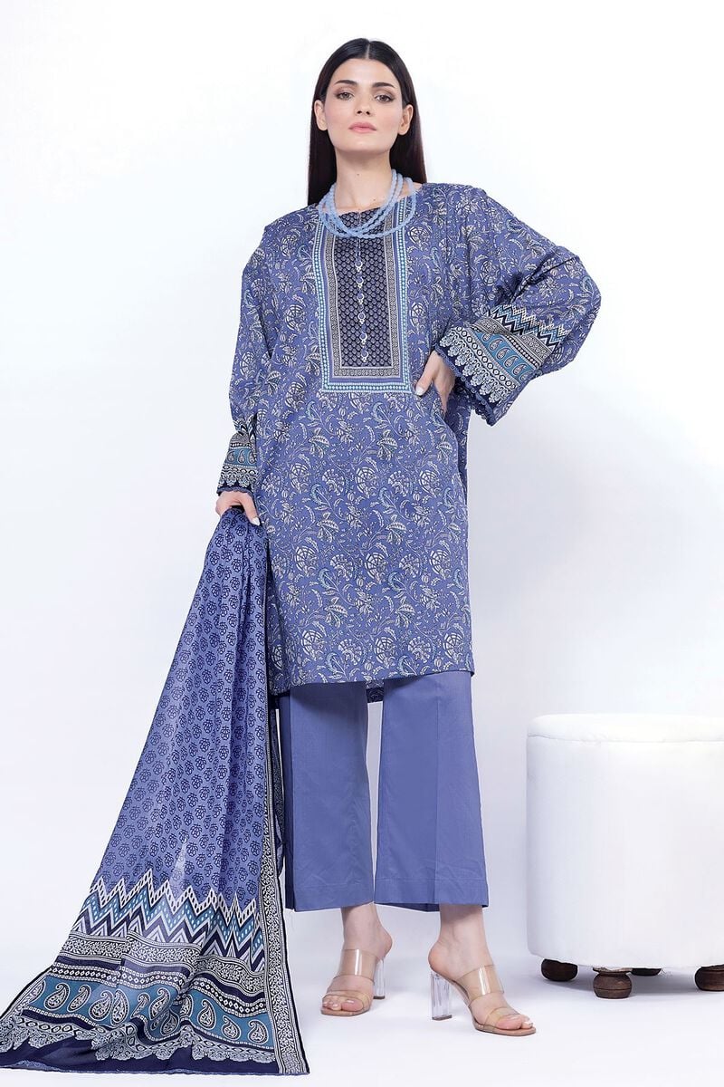 Khaadi - Unstitched 3 Piece Printed Lawn