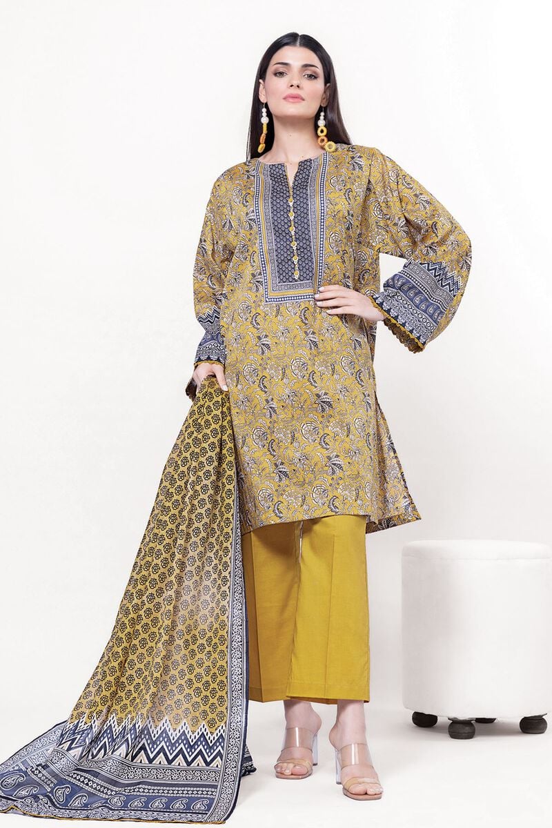 Khaadi - Unstitched 3 Piece Printed Lawn