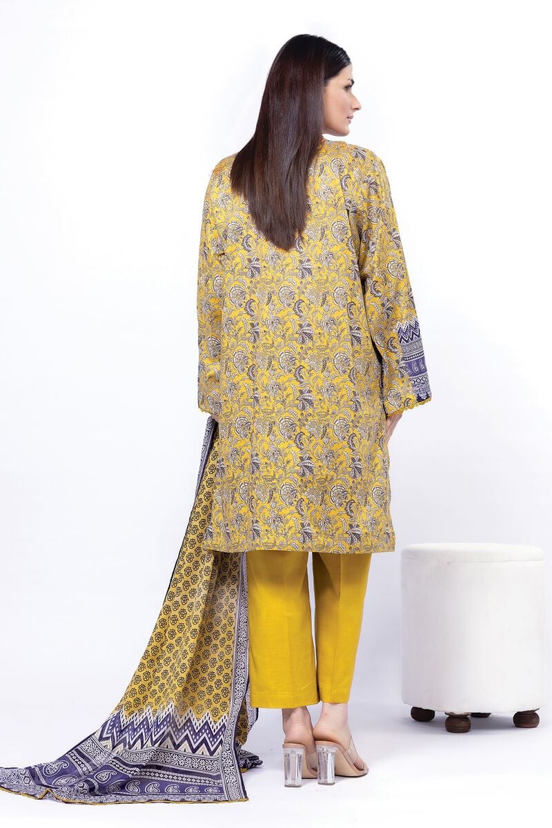 Khaadi - Unstitched 3 Piece Printed Lawn